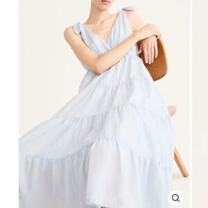 Merlette Solid Flor Midi Dress